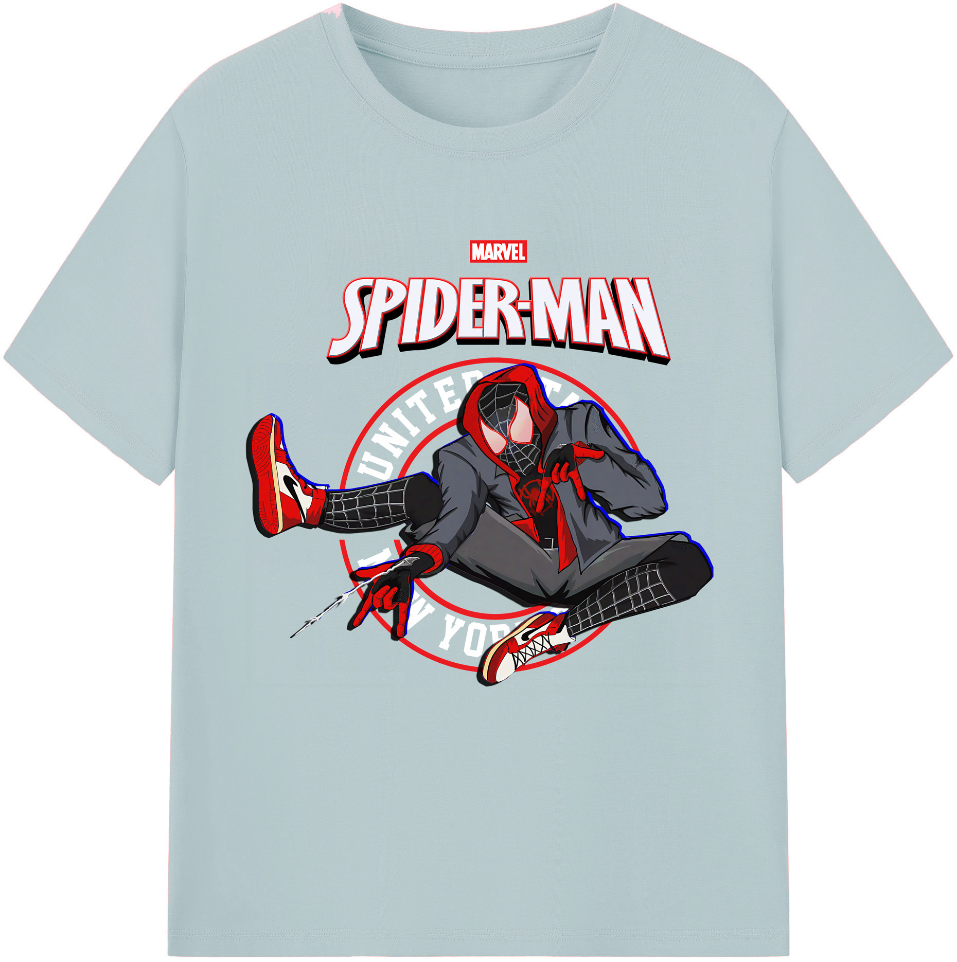 （画像用） Spider Man スパイダーマン 綿100％半袖Tシャツ（フロントプリント）